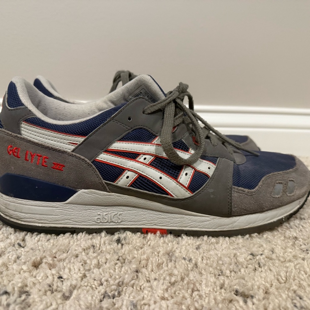 ASICS Gel Lyte III Navy and Gray Sneakers